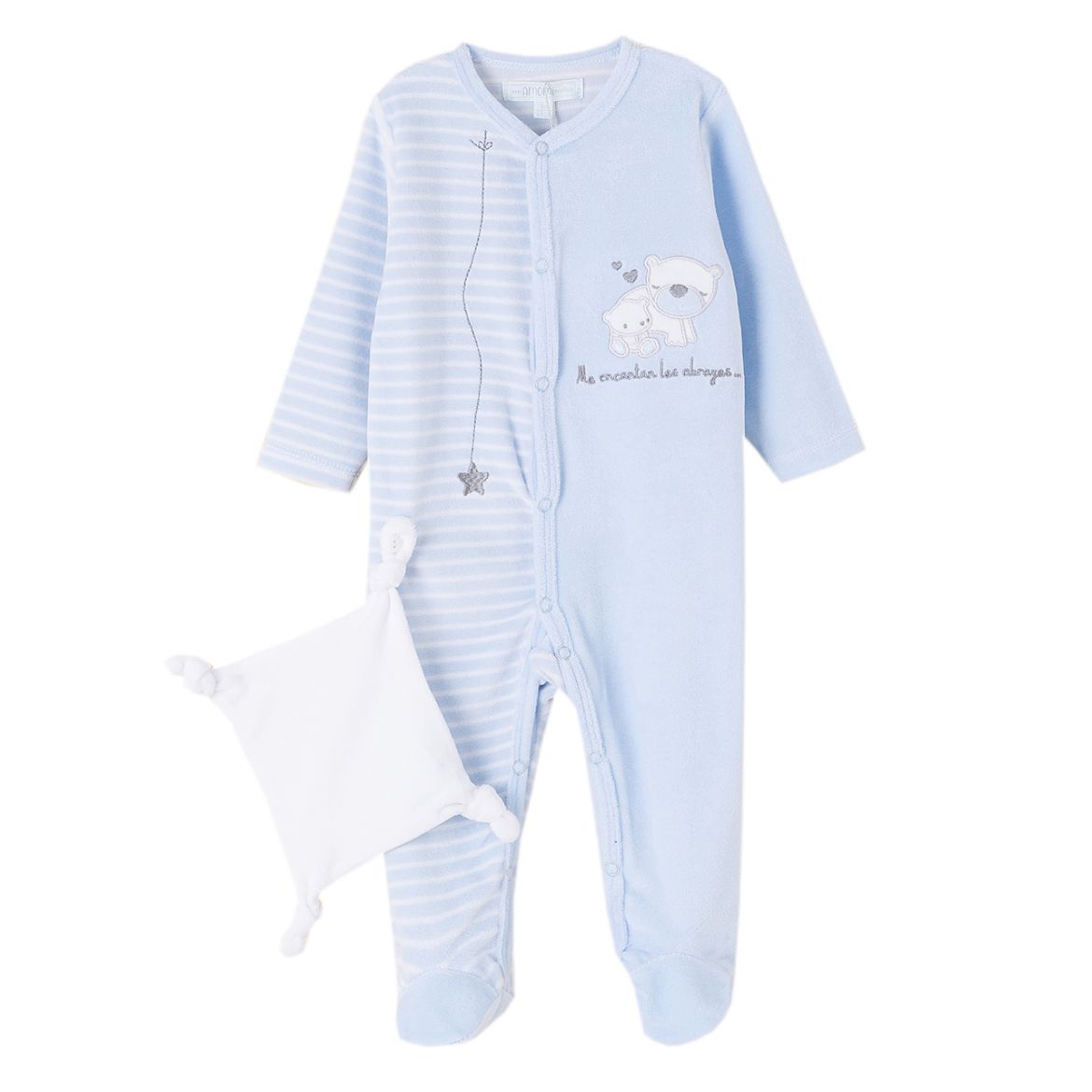 Imagen de Pijama + Doudou terciopelo (9M-24M)